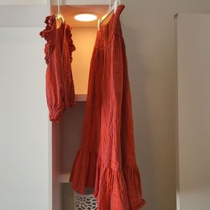 BOGO EVERYTHING $10 Skirt set red and purple plaid